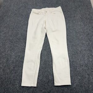 Levis Jeans Womens 28 White Denim Demi Curve Modern Rise Skinny Casual Style